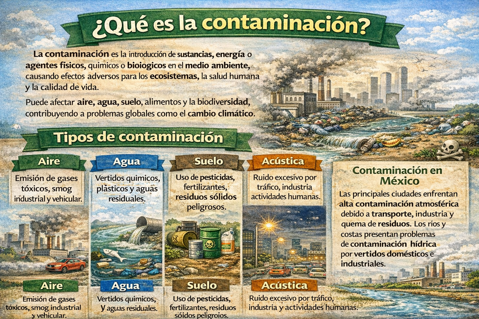Tipos de contaminación