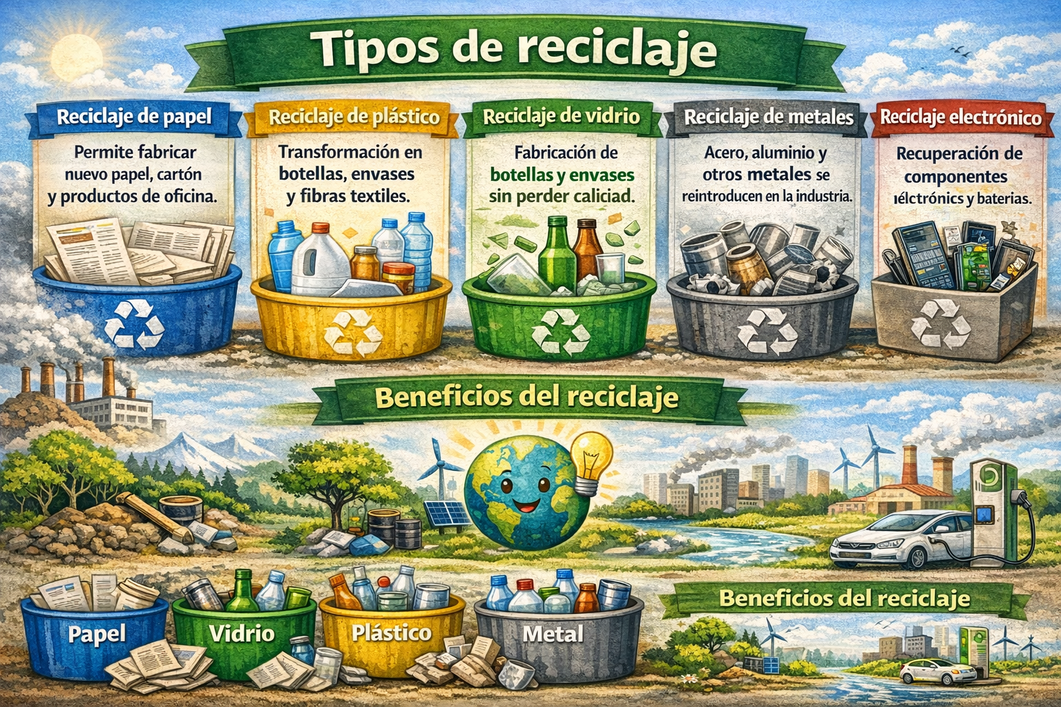Tipos de reciclaje